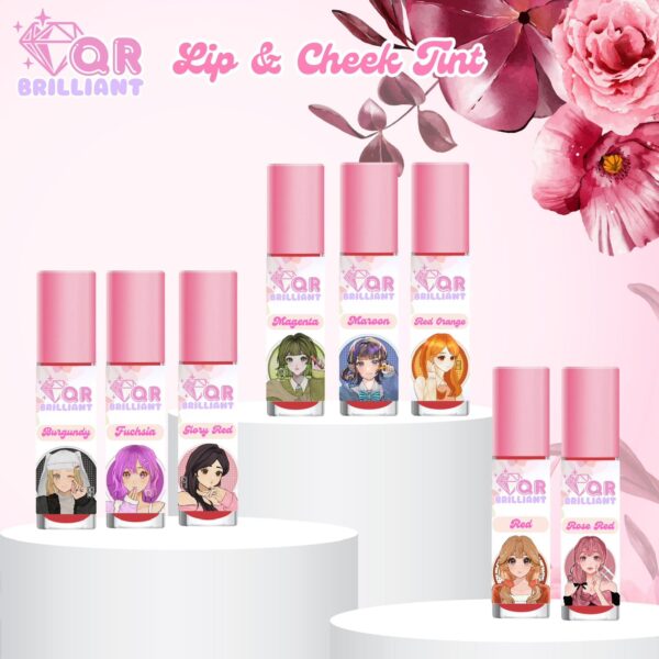 QR BRILLIANT LIP  CHEEK TINT - MAROON - Image 4