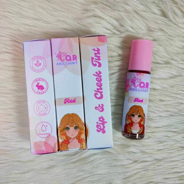 QR BRILLIANT LIP & CHEEK TINT - RED - Image 17