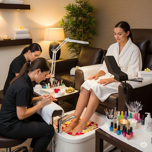 Manicure and Pedicure with Foot Spa