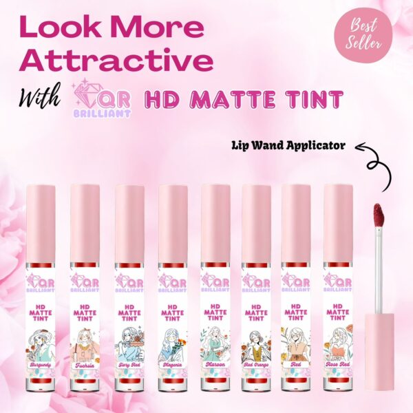 QR BRILLIANT MATTE TINT - FUCHSIA - Image 3