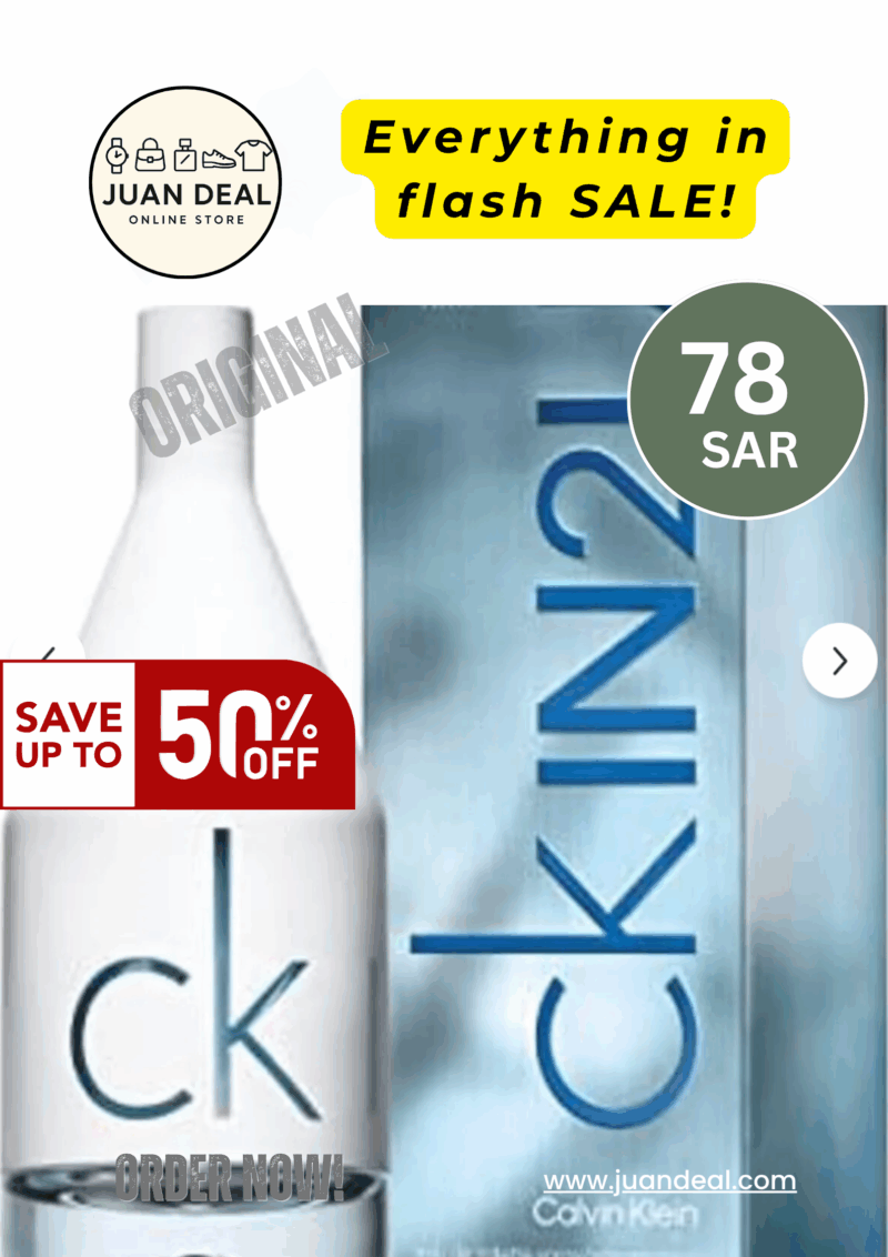 Calvin Klein CK IN2U for Men by Calvin Klein, Eau de Toilette, 100ml