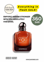 EMPORIO ARMANI STRONGER WITH YOU ABSOLUTELY HIM 100ML