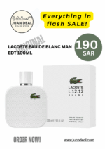 LACOSTE EAU DE BLANC MAN EDT 100ML